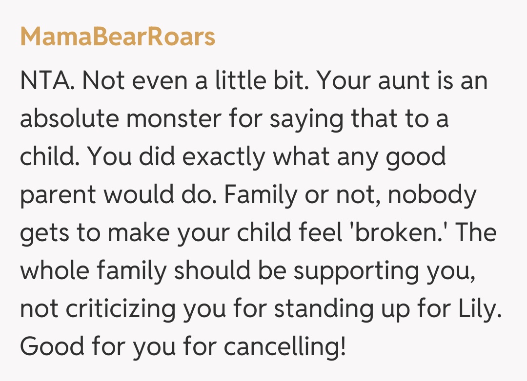 Comentariu de la MamaBearRoars