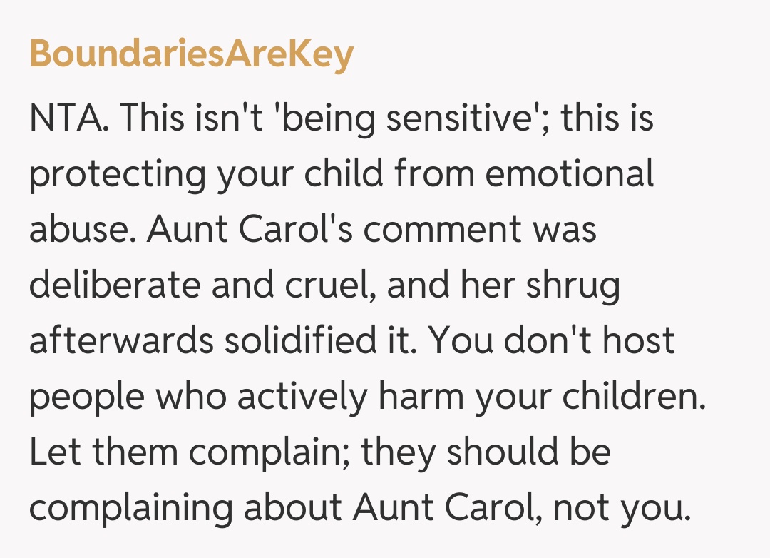 Comentariu de la BoundariesAreKey