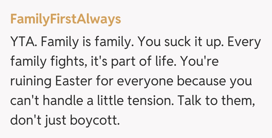 Comentariu de la FamilyFirstAlways