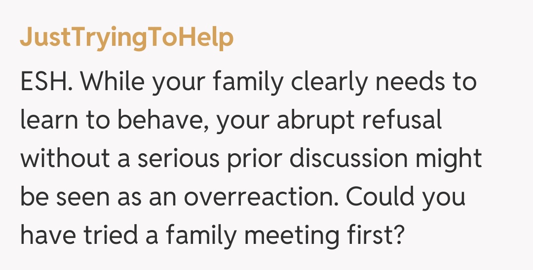 Comentariu de la JustTryingToHelp