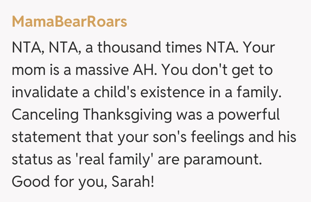 Comentariu de la MamaBearRoars