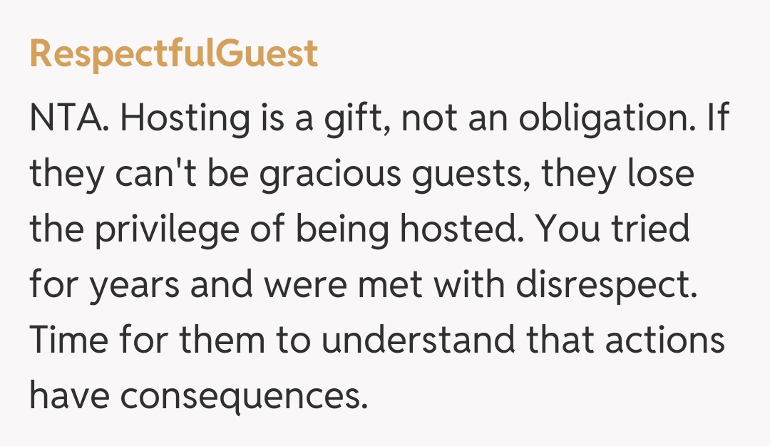 Comentariu de la RespectfulGuest