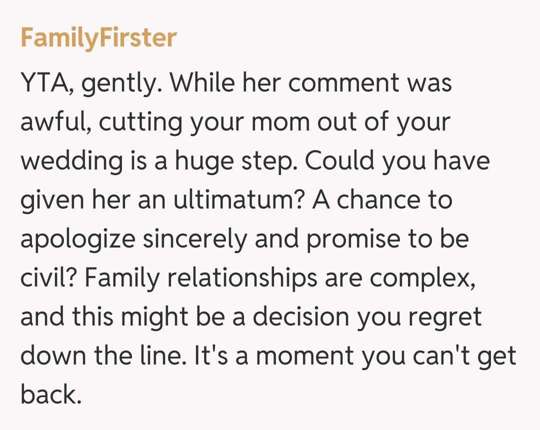 Comentariu de la FamilyFirster