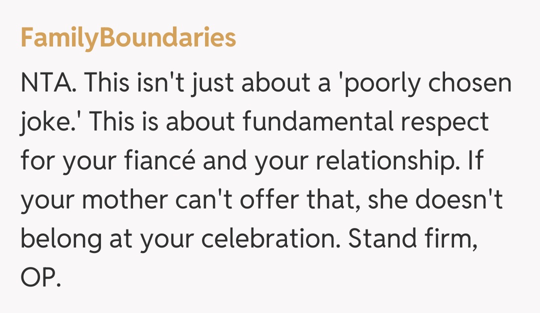 Comentariu de la FamilyBoundaries