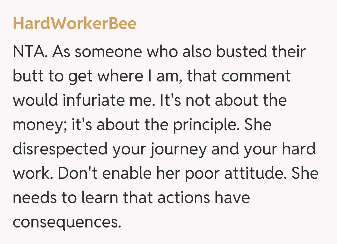 Comentariu de la HardWorkerBee