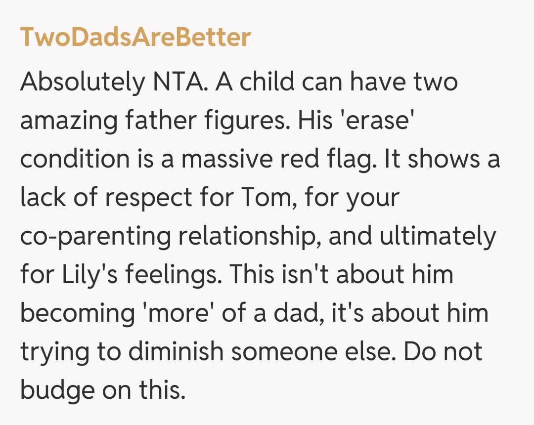 Comentariu de la TwoDadsAreBetter