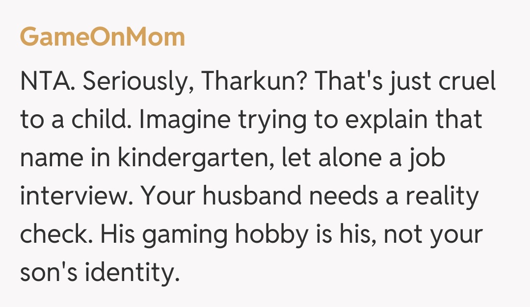 Comentariu de la GameOnMom