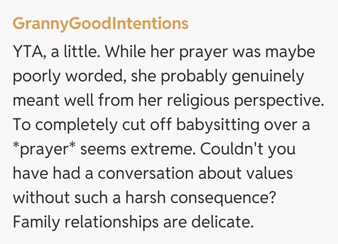 Comentariu de la GrannyGoodIntentions