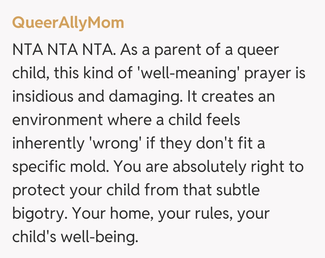 Comentariu de la QueerAllyMom