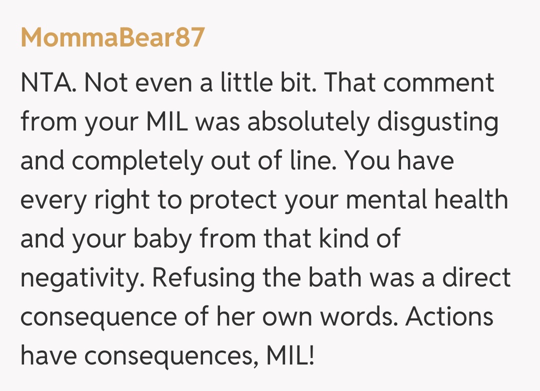 Comentariu de la MommaBear87