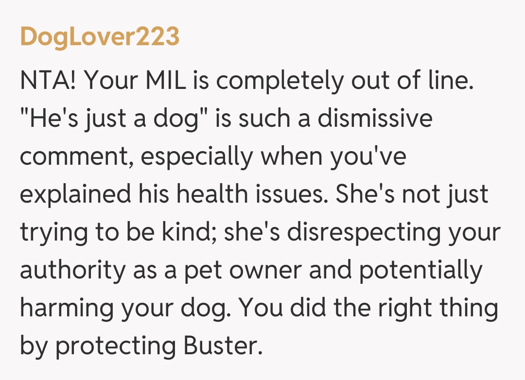 Comentariu de la DogLover223