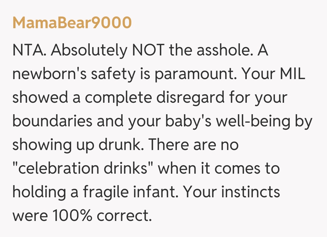 Comentariu de la MamaBear9000