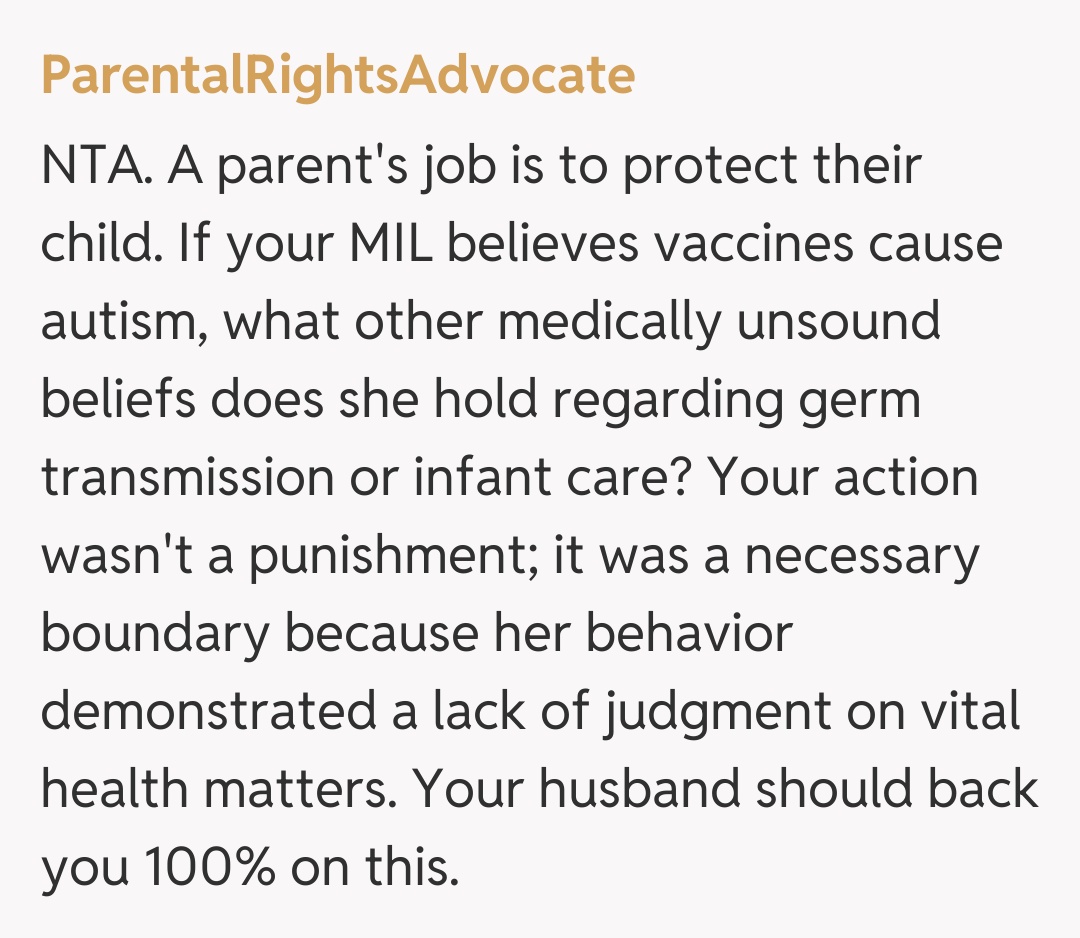 Comentariu de la ParentalRightsAdvocate