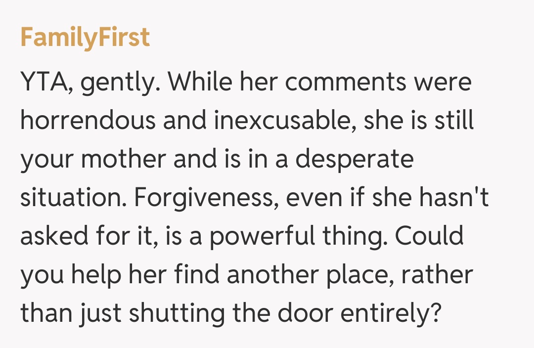 Comentariu de la FamilyFirst