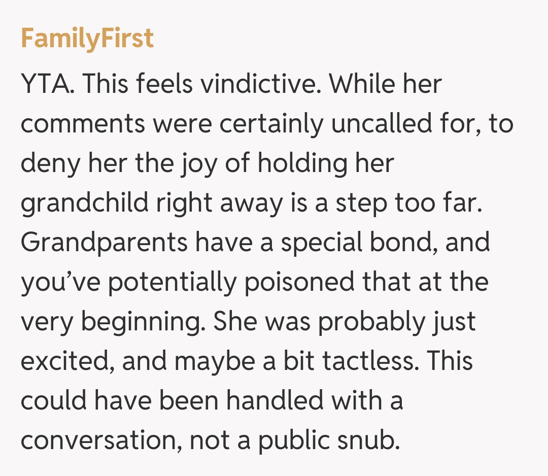 Comentariu de la FamilyFirst