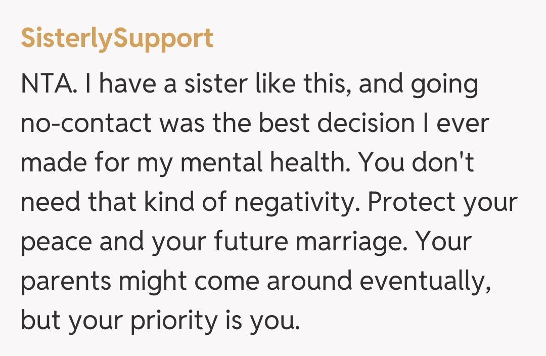 Comentariu de la SisterlySupport