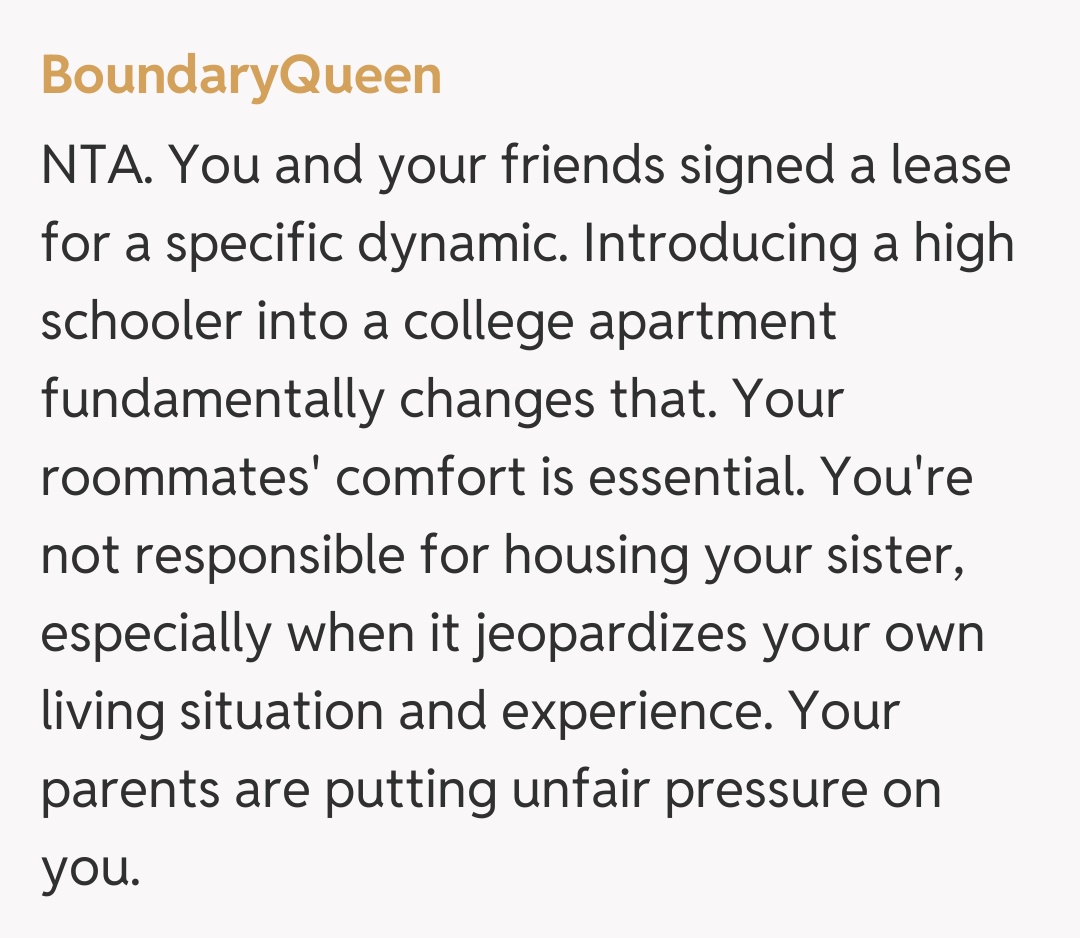 Comentariu de la BoundaryQueen