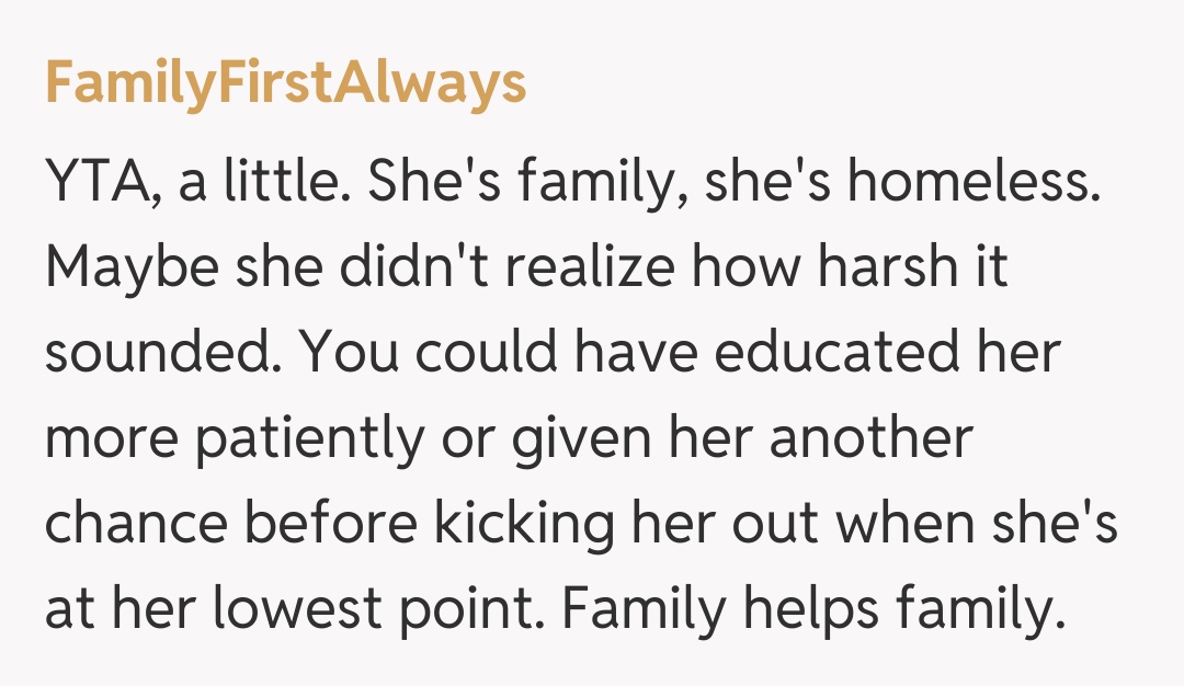 Comentariu de la FamilyFirstAlways