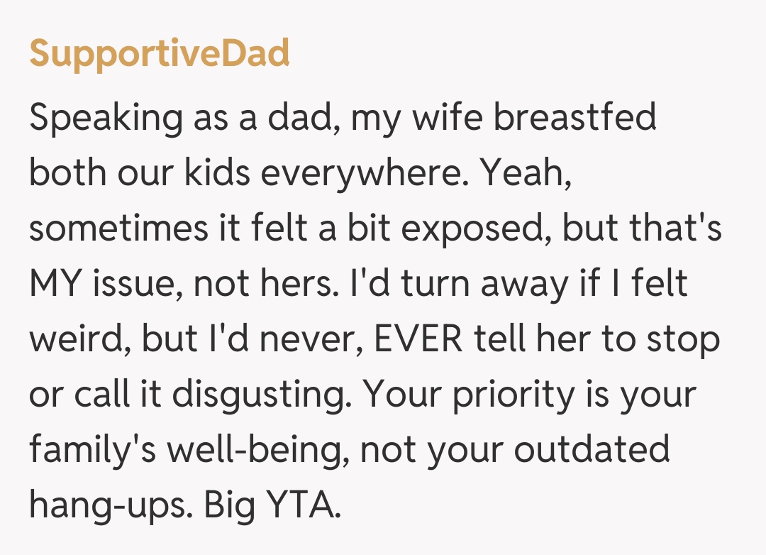 Comentariu de la SupportiveDad