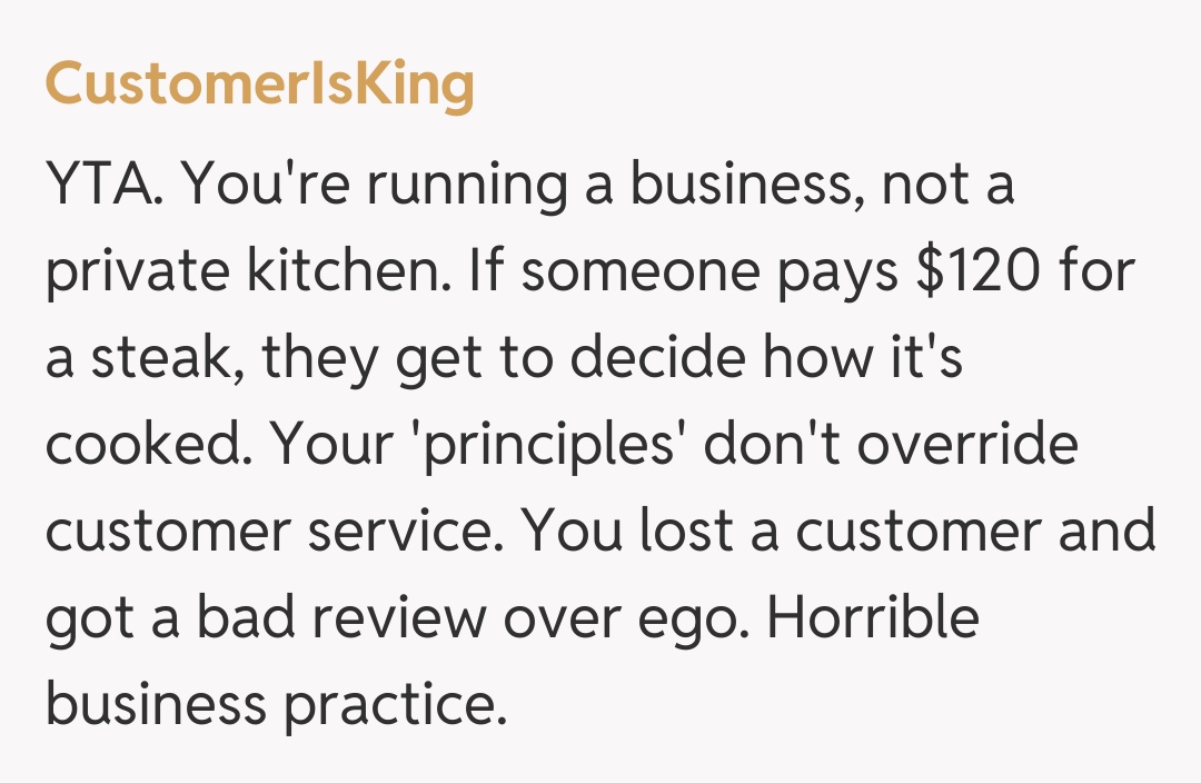 Comentariu de la CustomerIsKing