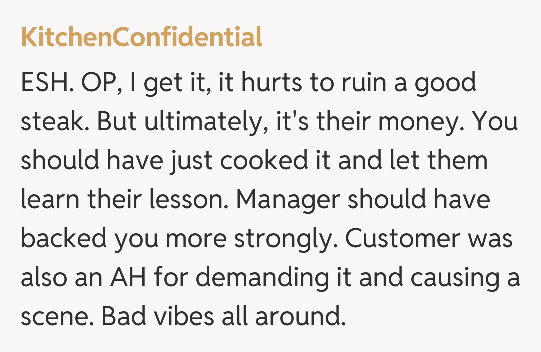 Comentariu de la KitchenConfidential