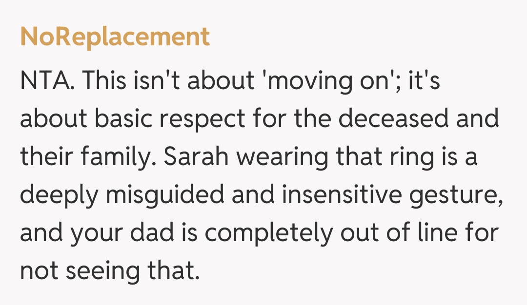 Comentariu de la NoReplacement