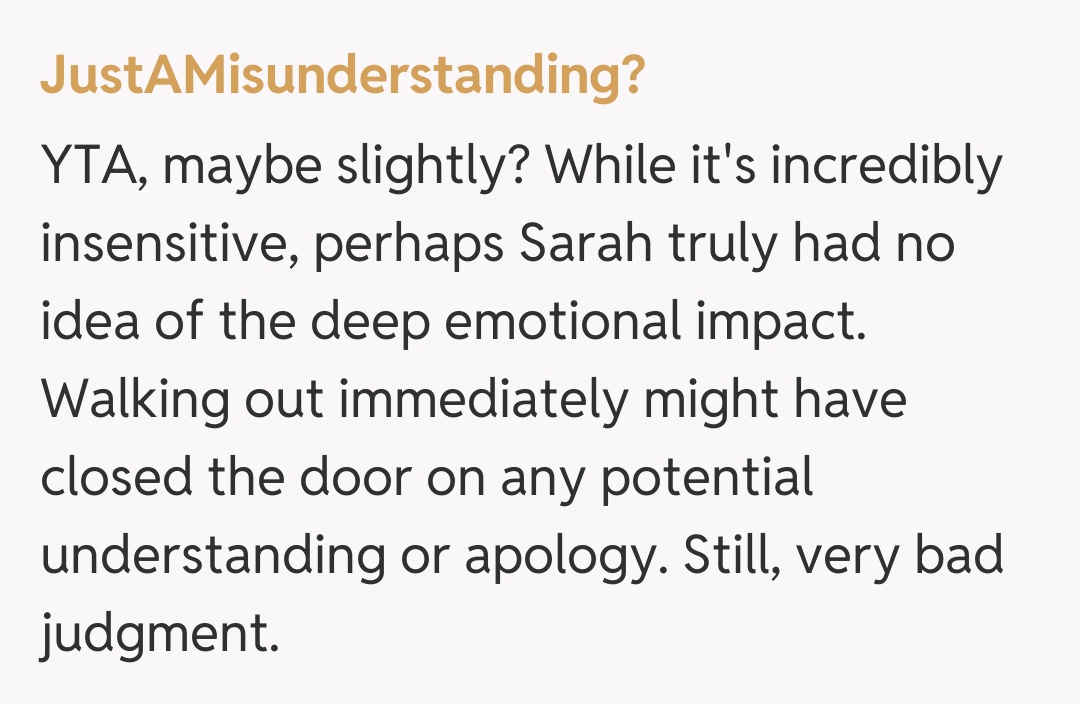 Comentariu de la JustAMisunderstanding?