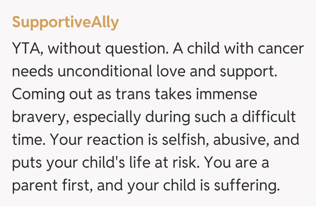 Comentariu de la SupportiveAlly