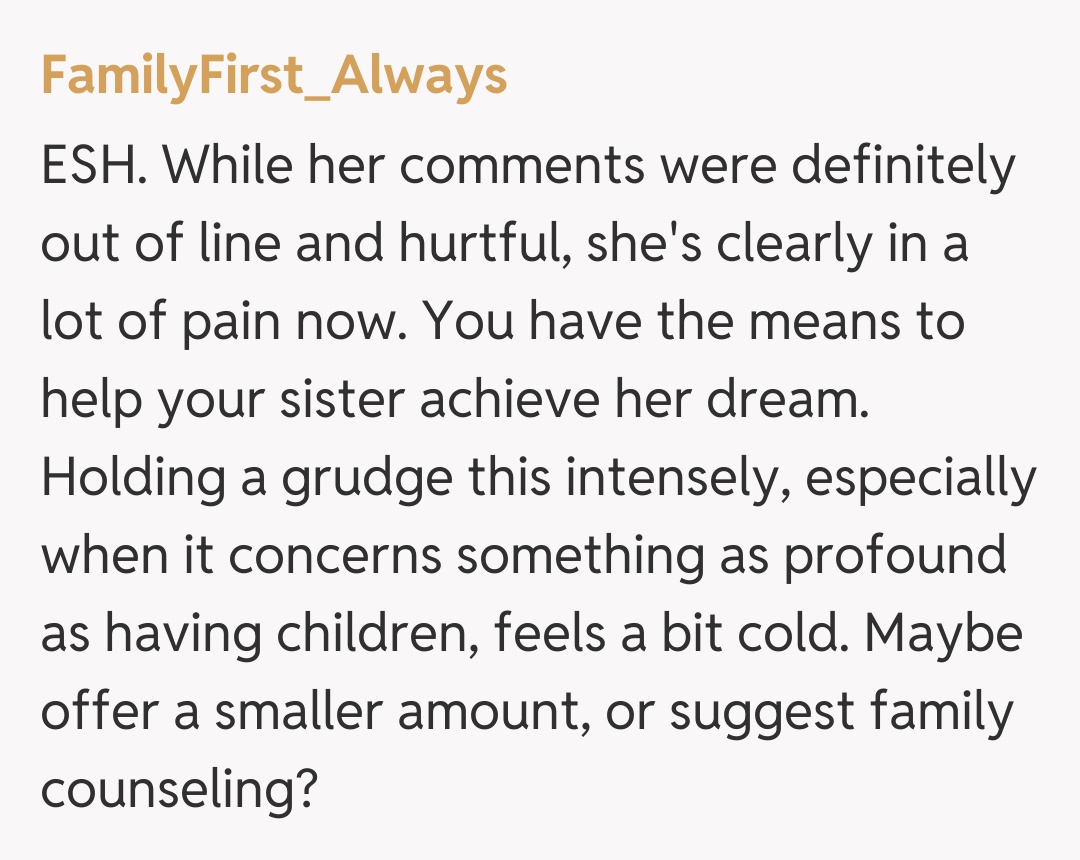 Comentariu de la FamilyFirst_Always