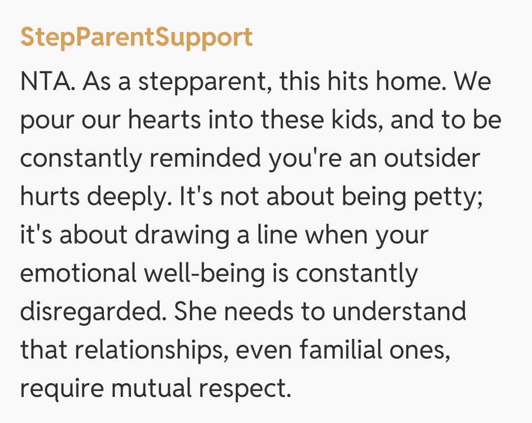 Comentariu de la StepParentSupport