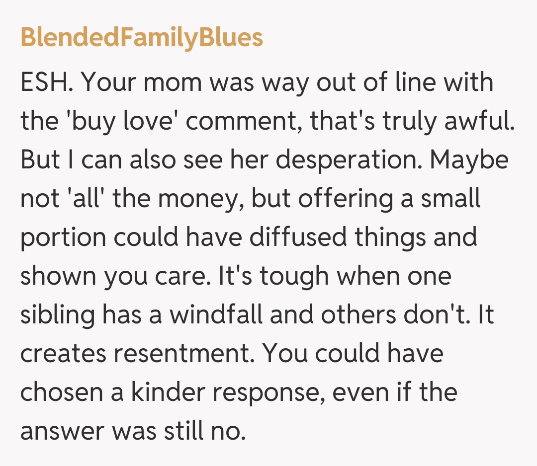 Comentariu de la BlendedFamilyBlues