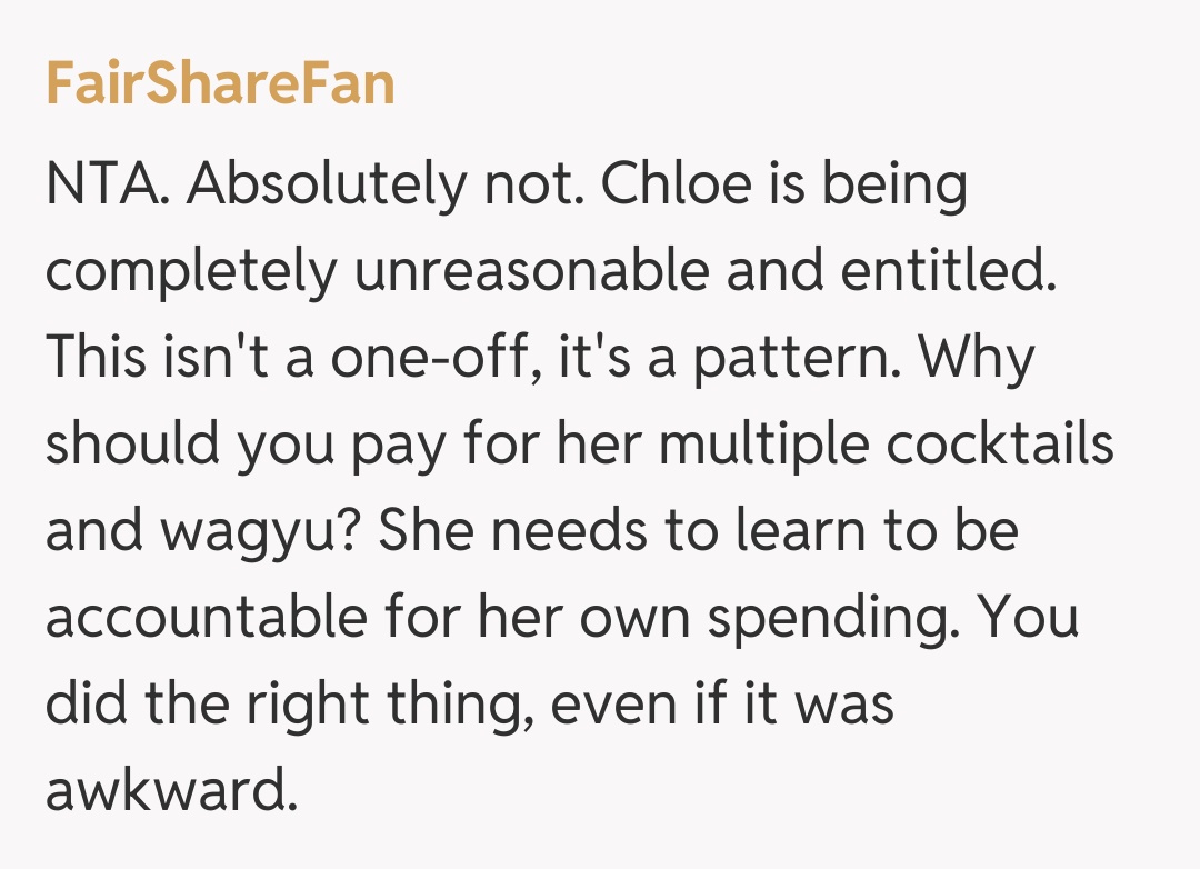 Comentariu de la FairShareFan