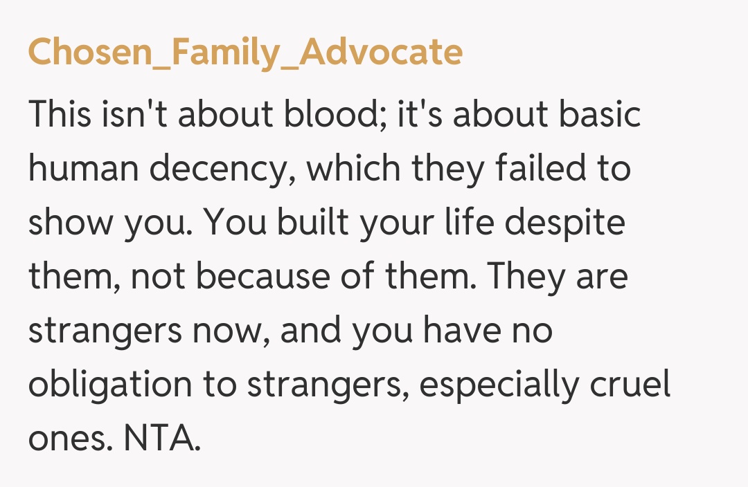 Comentariu de la Chosen_Family_Advocate