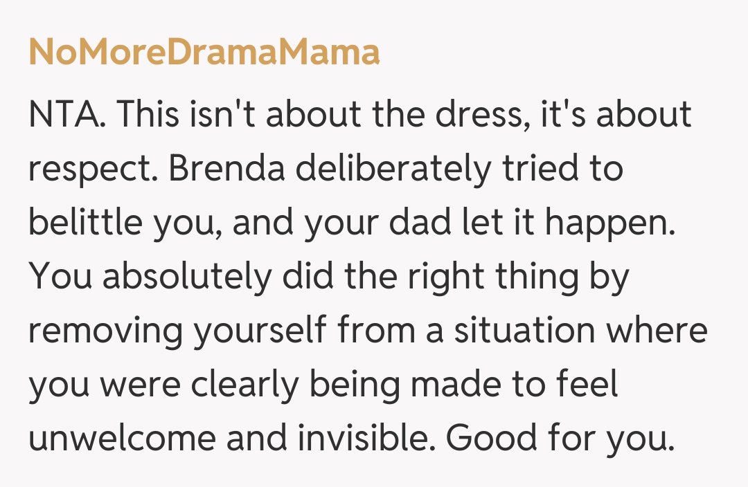 Comentariu de la NoMoreDramaMama