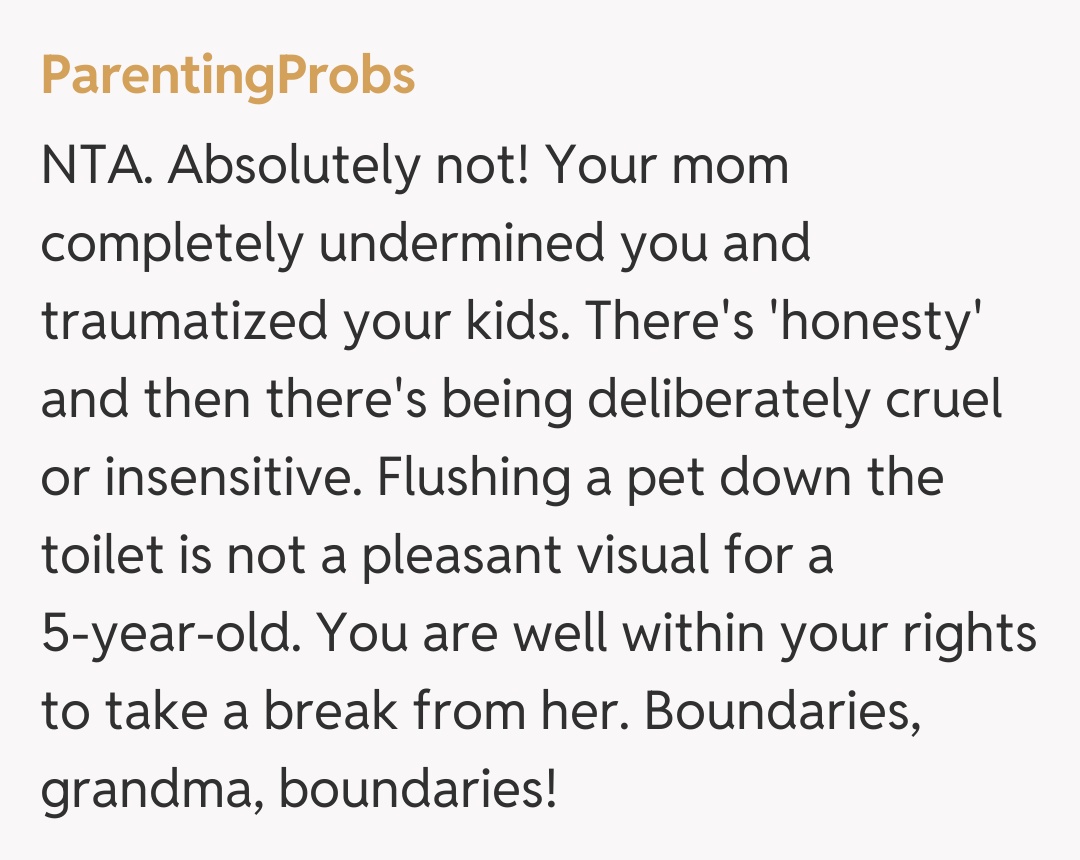 Comentariu de la ParentingProbs