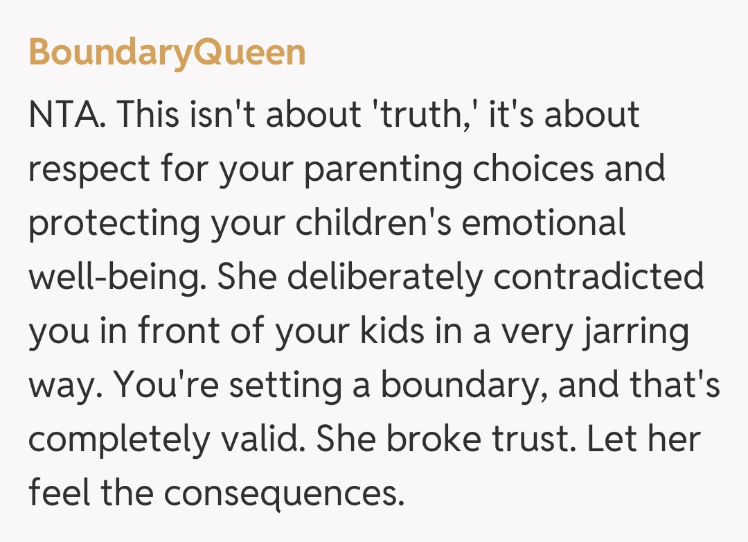 Comentariu de la BoundaryQueen