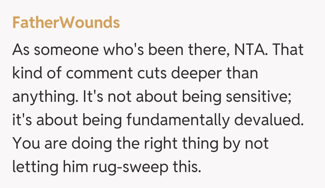 Comentariu de la FatherWounds