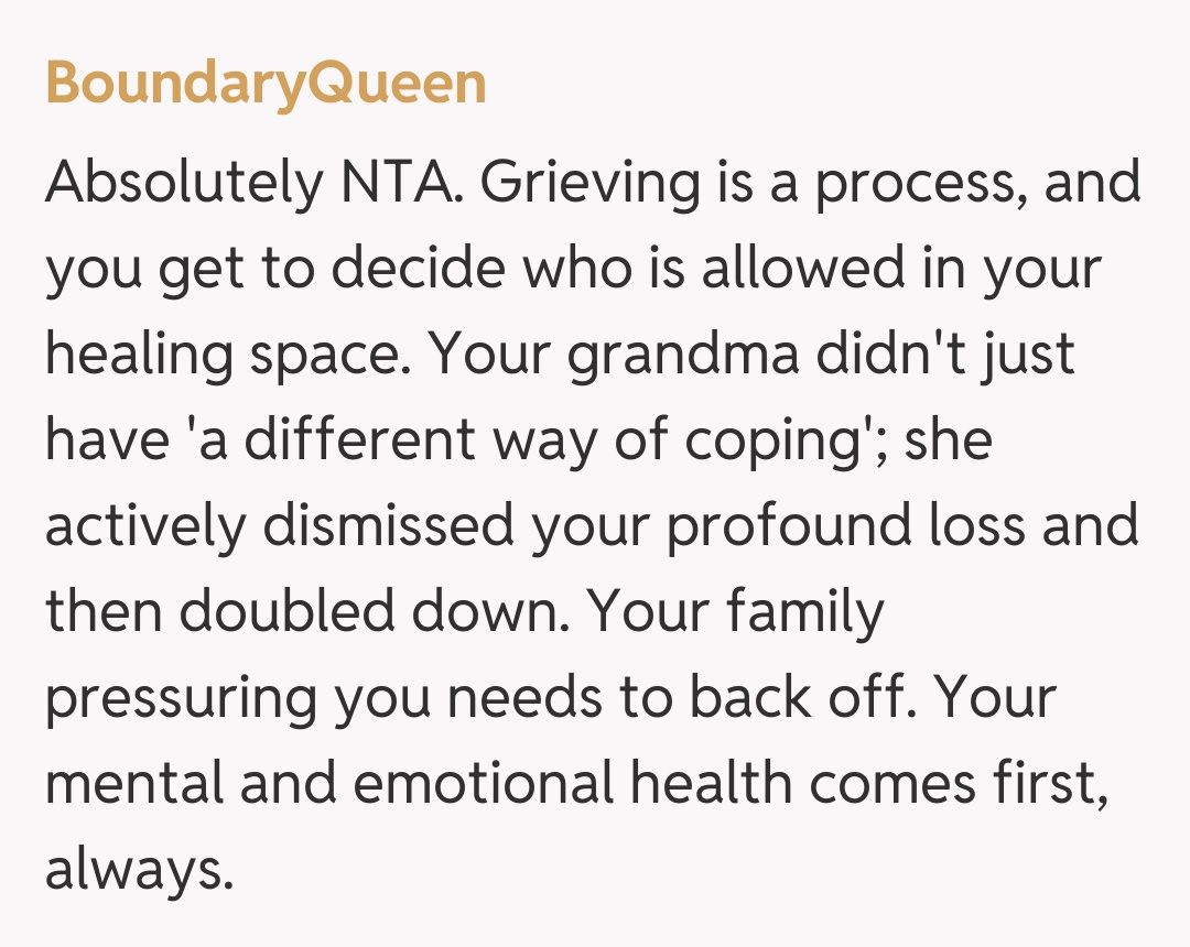 Comentariu de la BoundaryQueen