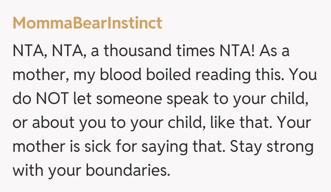 Comentariu de la MommaBearInstinct