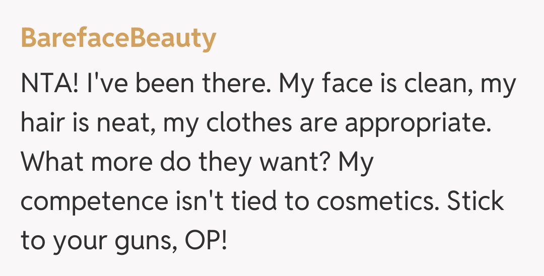 Comentariu de la BarefaceBeauty