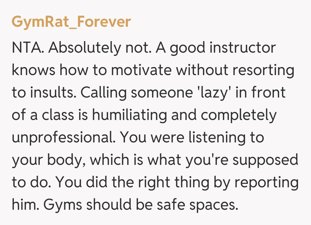 Comentariu de la GymRat_Forever