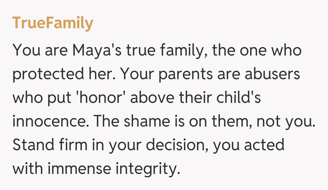 Comentariu de la TrueFamily