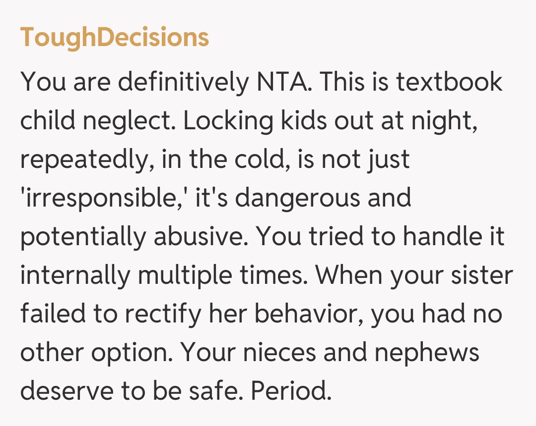 Comentariu de la ToughDecisions