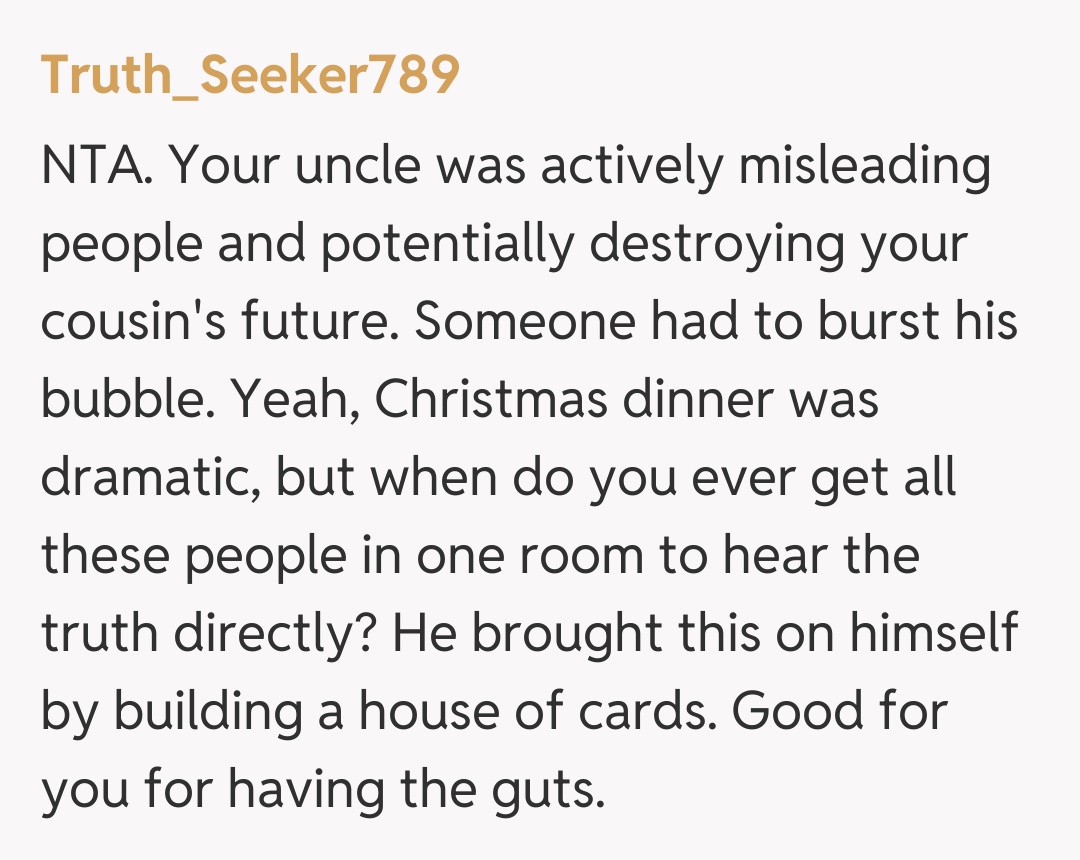 Comentariu de la Truth_Seeker789