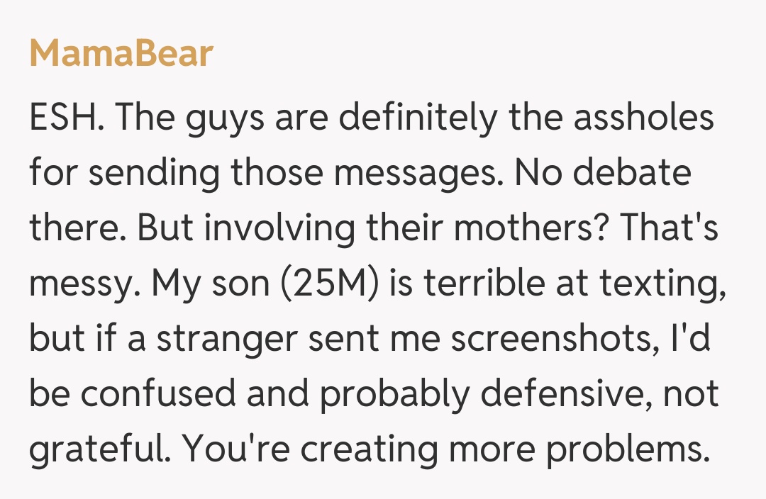 Comentariu de la MamaBear