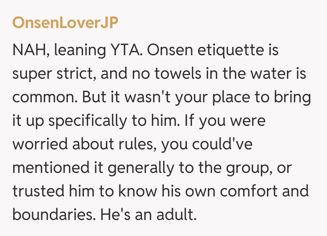 Comentariu de la OnsenLoverJP