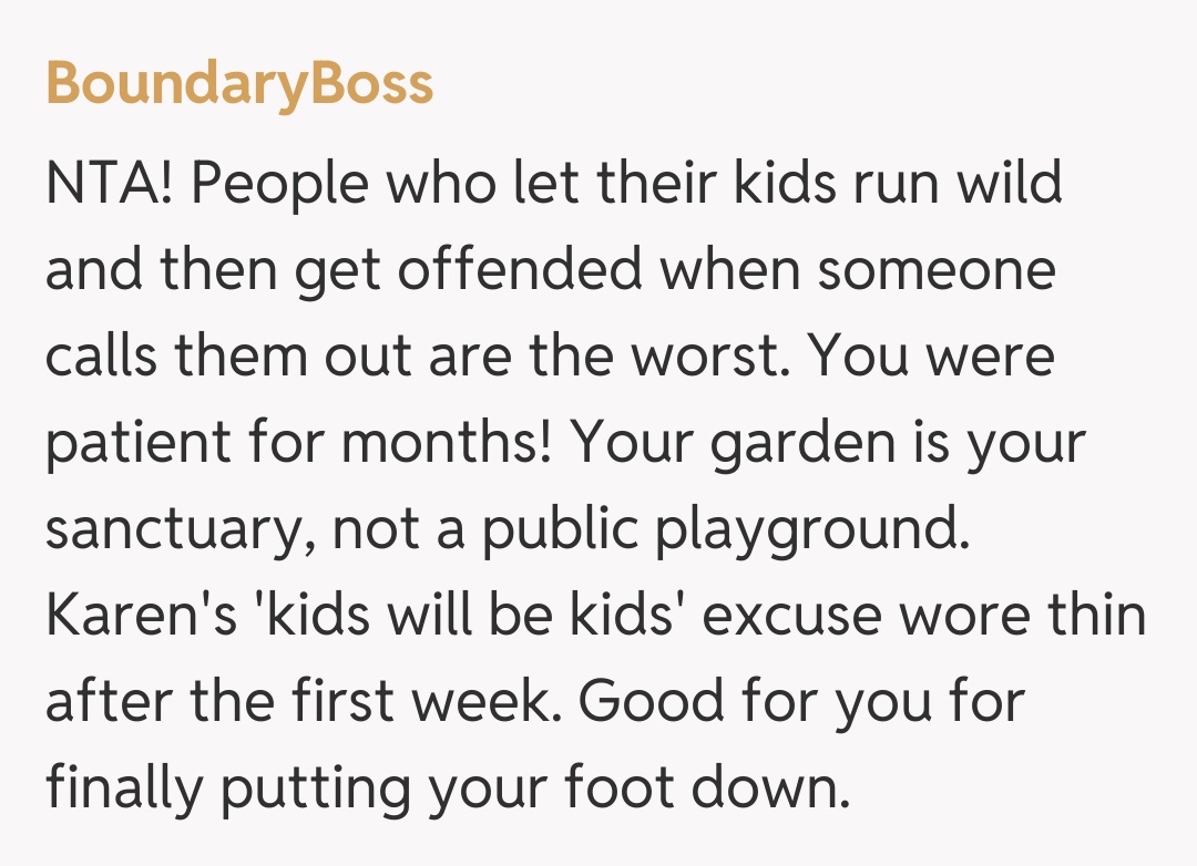 Comentariu de la BoundaryBoss