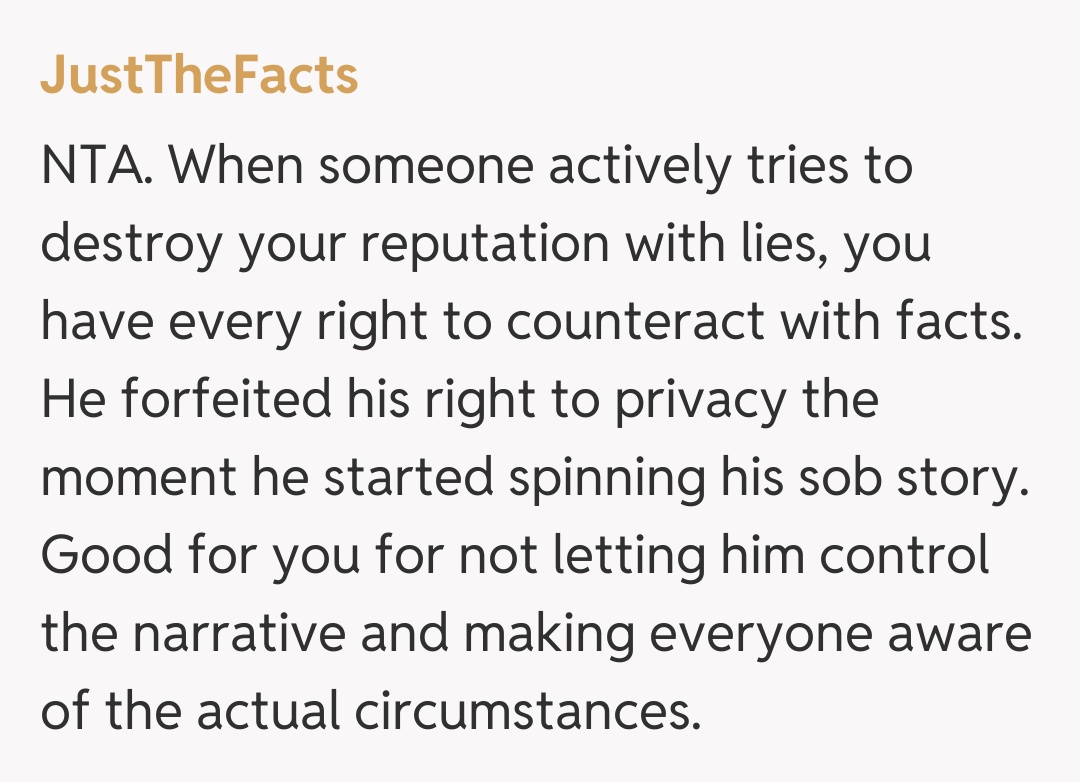 Comentariu de la JustTheFacts