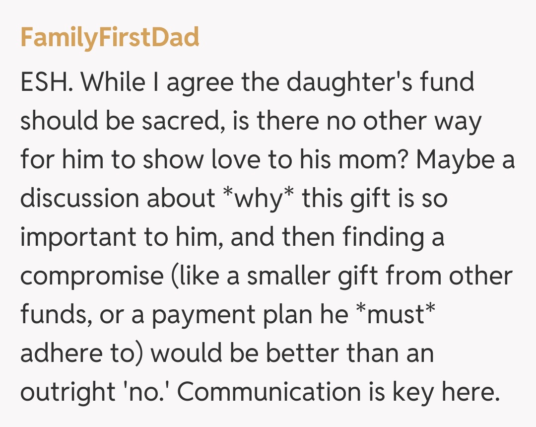 Comentariu de la FamilyFirstDad