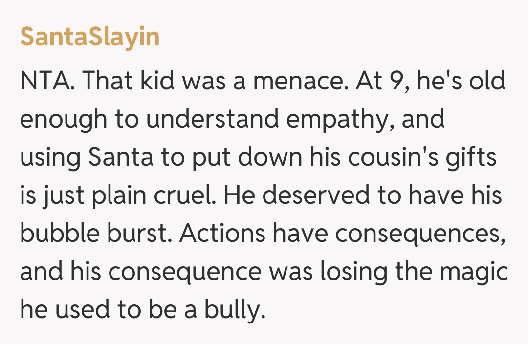 Comentariu de la SantaSlayin